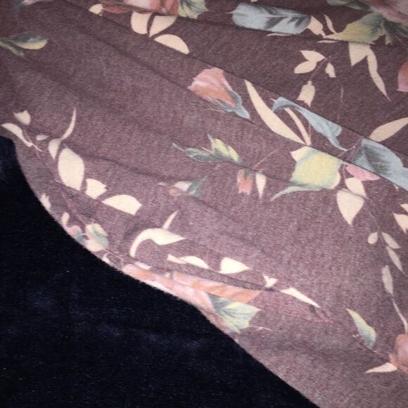 Floral Pocket Dress Sz M 12 PM by Mon Ami Long Sleeve Crew Neck - Picture 6 of 8